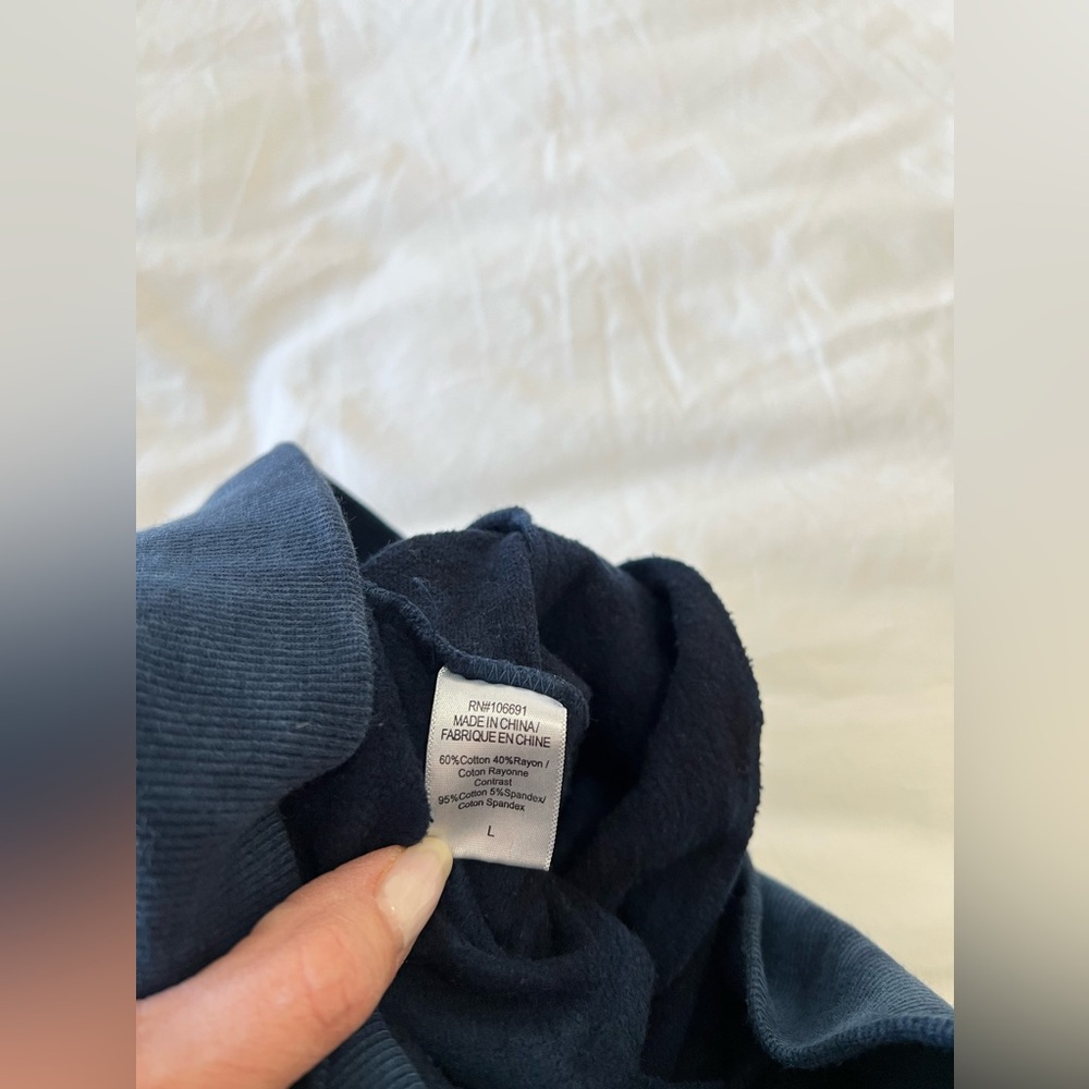Young Fabulous & Broke | Large | Tie Dye Blue Gray Groove Joggers Rolled Waist - Picture 5 of 10